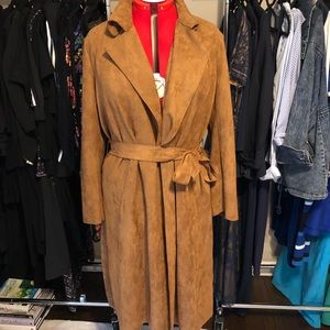 Suede Trench from New York and Company - 70s style
